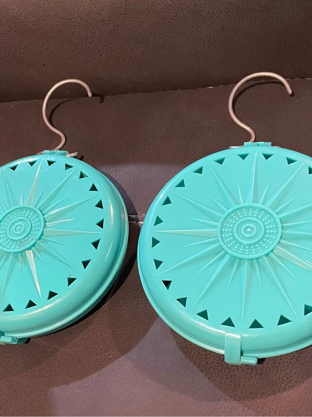 Vintage Fuller Brush Closet Deodorizer Hanging Holder Teal